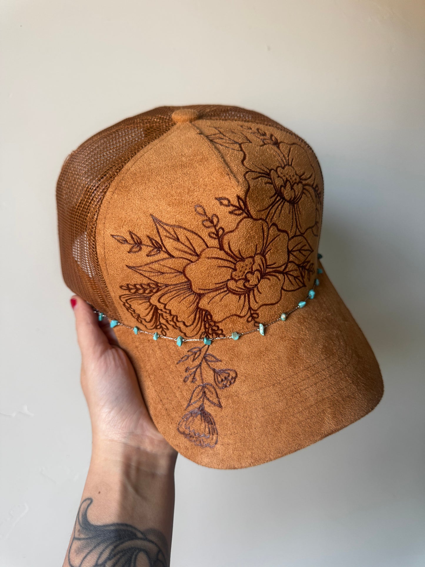 Burned Suede Trucker Hats